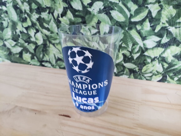 Champions Copo Personalizado 300 ml Pronta Entrega