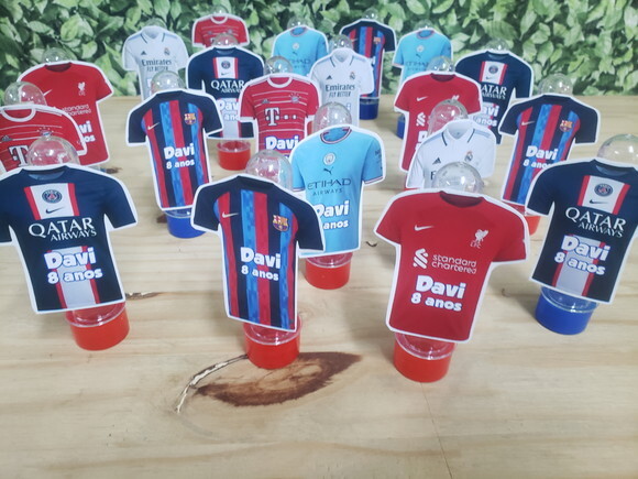 Champions Futebol Lembrancinha Personalizada Tubetes