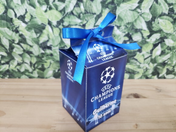 Champions Lembrancinha Caixa Milk Personalizada