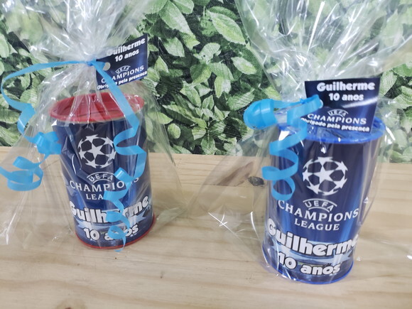 Champions Lembrancinha Cofrinhos Personalizados e Embalados