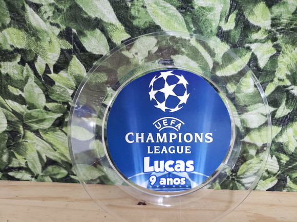 Champions Prato Personalizado Sobremesa Pronta Entrega