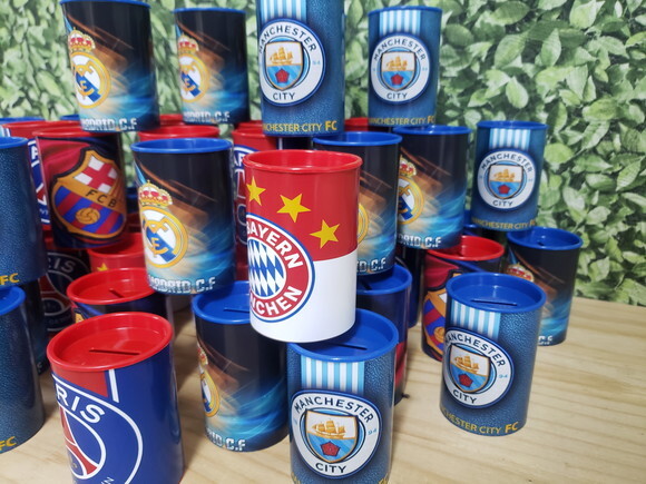 Champions Times Cofrinho Personalizado Pronta Entrega