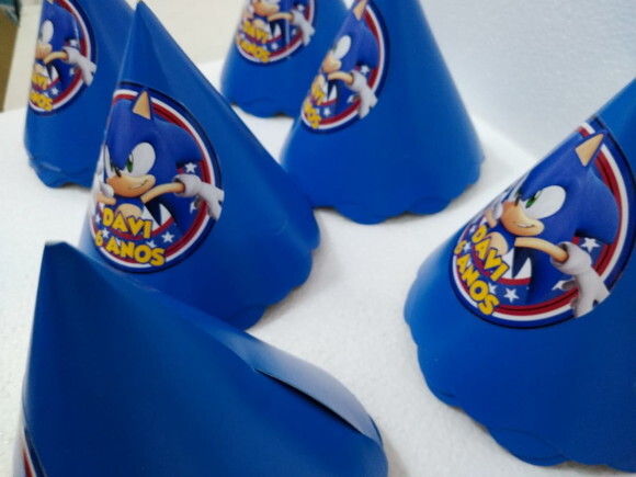 Chapéu Sonic Personalizado Pronta Entrega