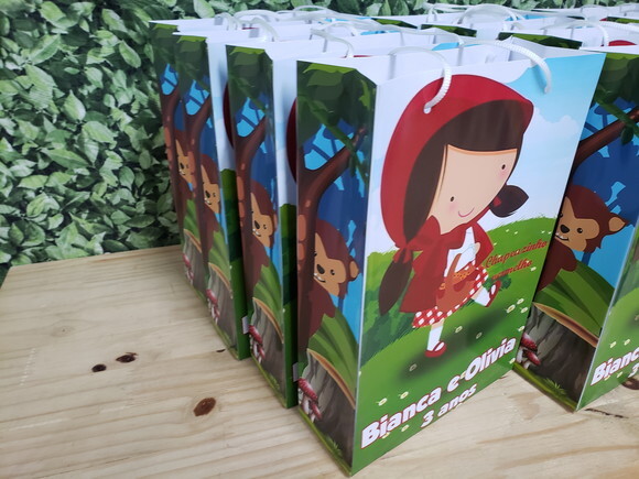 Chapeuzinho Vermelho Sacola Grande Personalizada