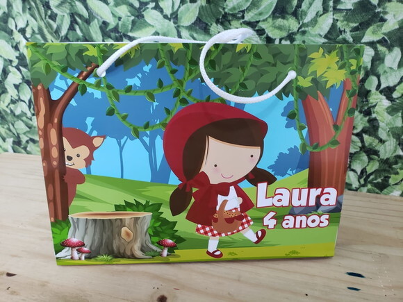 Chapeuzinho Vermelho Sacola Horizontal Pronta Entrega