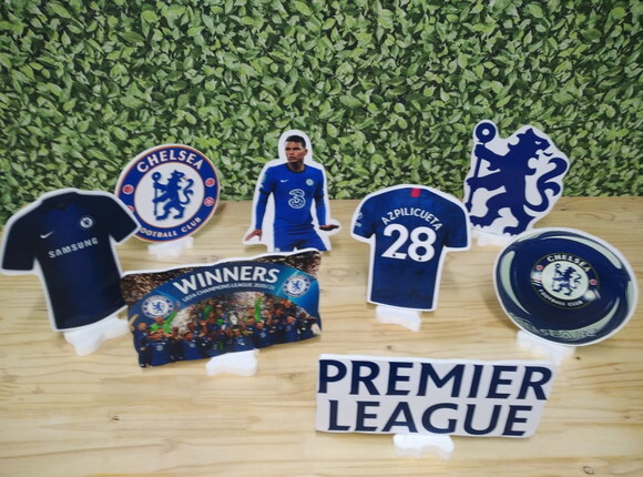 Chelsea Kit de Mesa Displays 7 Peças Pronta Entrega
