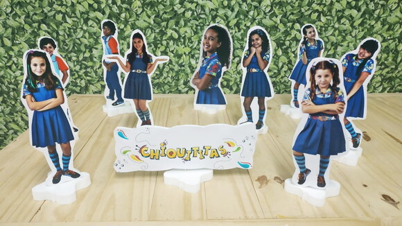 Chiquititas Kit de Mesa Displays 10 Peças Pronta Entrega