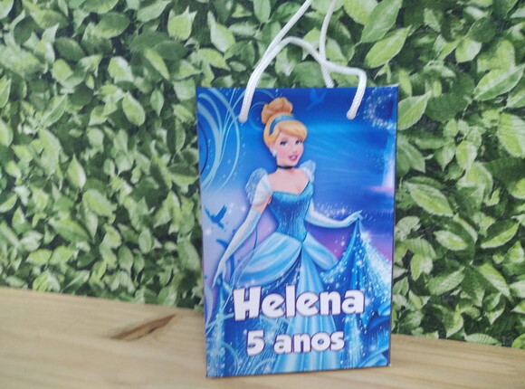 Cinderela Sacola Personalizada Pronta Entrega