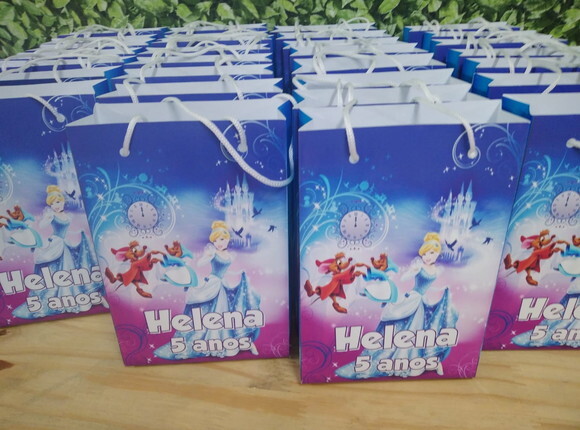 Cinderela Sacola Personalizada Pronta Entrega
