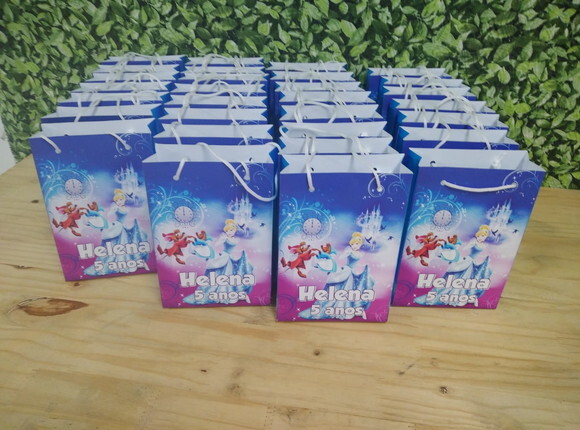 Cinderela Sacola Personalizada Pronta Entrega