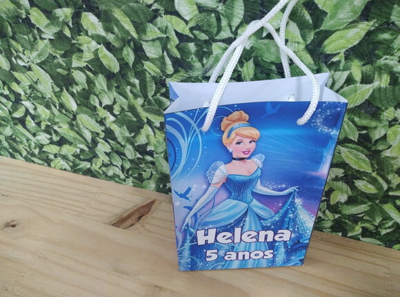 Cinderela Sacola Personalizada Pronta Entrega