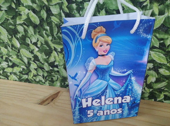 Cinderela Sacola Personalizada Pronta Entrega