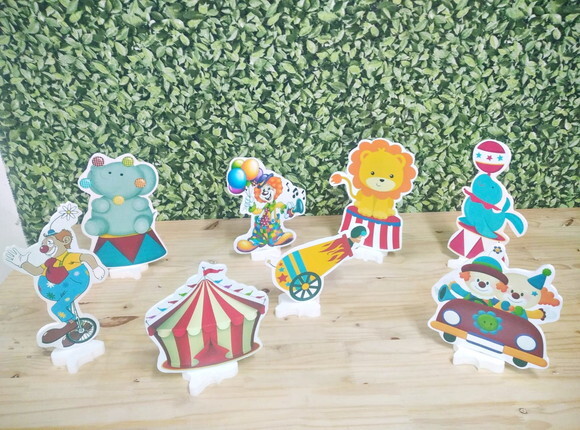 Circo Kit Displays de Mesa 8 Peças Pronta Entrega