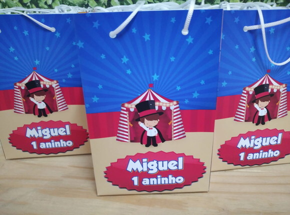 Circo Sacola Personalizada Pronta Entrega