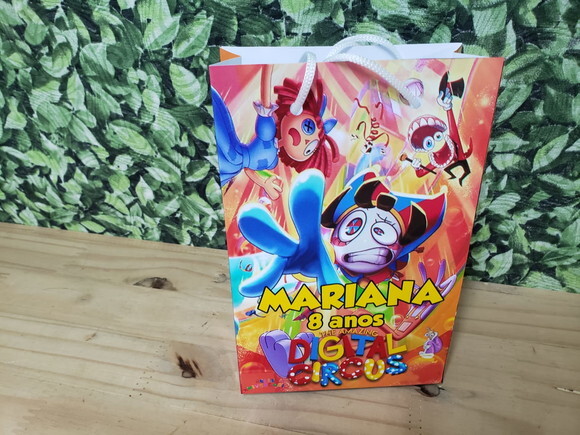 Circus Digital Sacola Personalizada Pronta Entrega