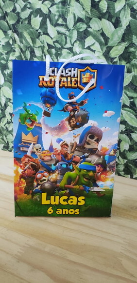 Clash Royale Sacola Personalizada Tam Médio Pronta Entrega