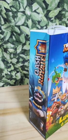 Clash Royale Sacola Personalizada Tam Médio Pronta Entrega