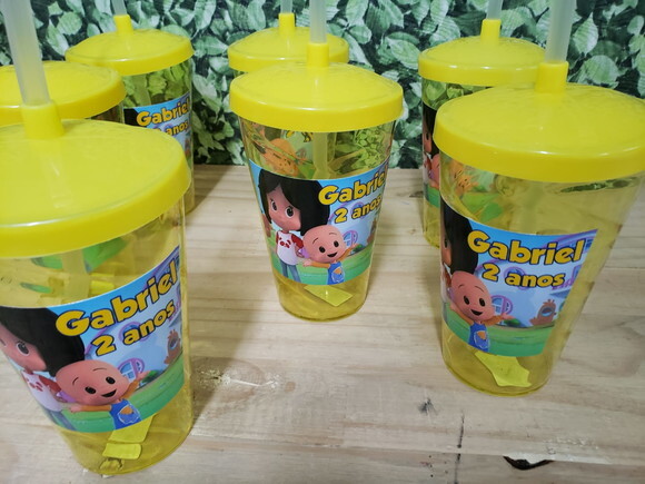 Cleo e Cuquim Copos Personalizados Pronta Entrega