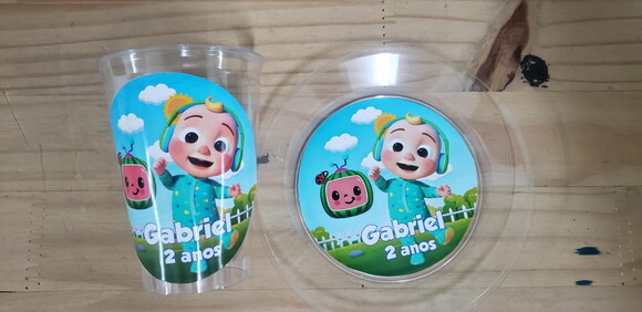 Cocomelon Descartáveis Personalizados Pronta Entrega