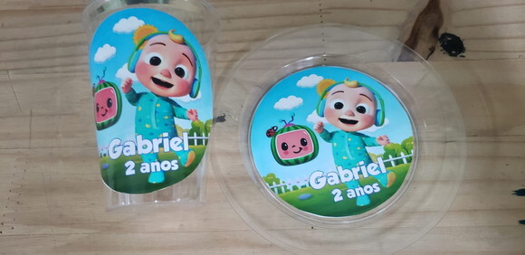 Cocomelon Descartáveis Personalizados Pronta Entrega