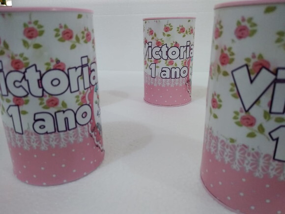 Cofrinhos Jardim Encantado Personalizado 10 Unidades