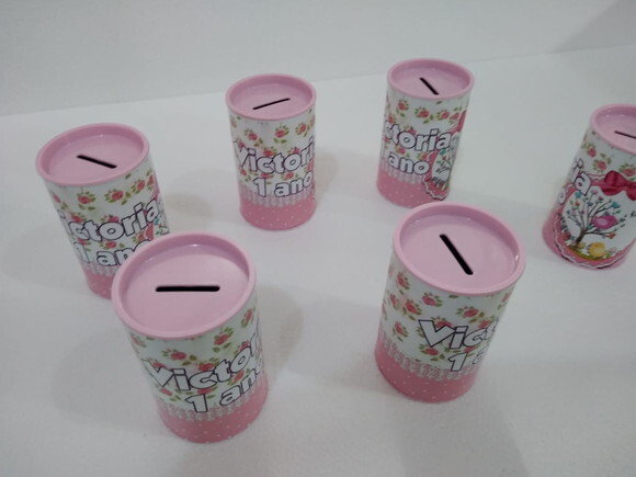 Cofrinhos Jardim Encantado Personalizado 10 Unidades
