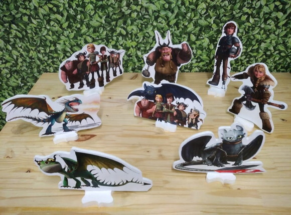 Como Treinar Seu Dragão Kit de Mesa 8 Peças