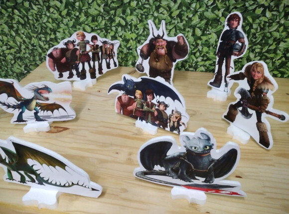 Como Treinar Seu Dragão Kit de Mesa 8 Peças