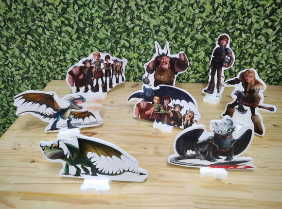 Como Treinar Seu Dragão Kit de Mesa 8 Peças
