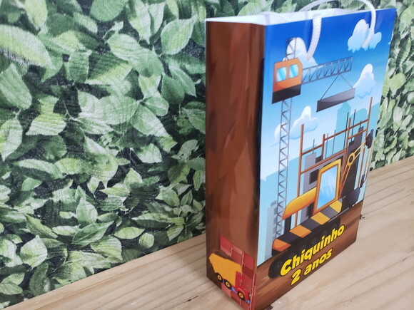 Construção Sacola Personalizada Pronta Entrega