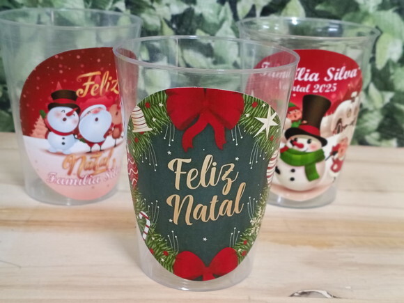 Copo Natal 300 ml Personalizado Pronta Entrega