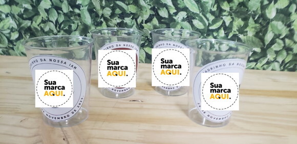 Copo Personalizado 300 ml Logo de Empresas e Afins