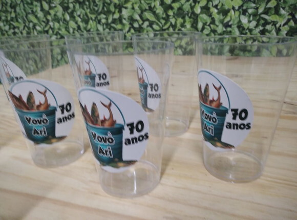 Copos Decorados e Personalizados P Entrega