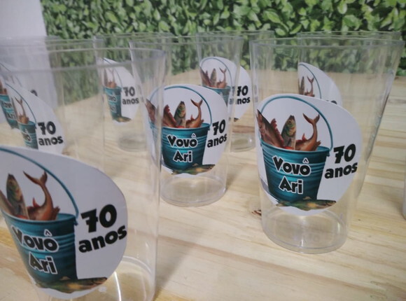 Copos Decorados e Personalizados P Entrega