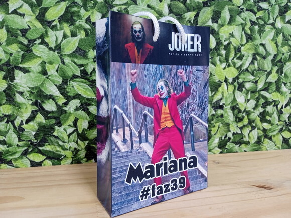 Coringa Sacola Personalizada Pronta Entrega