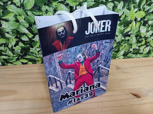 Coringa Sacola Personalizada Pronta Entrega