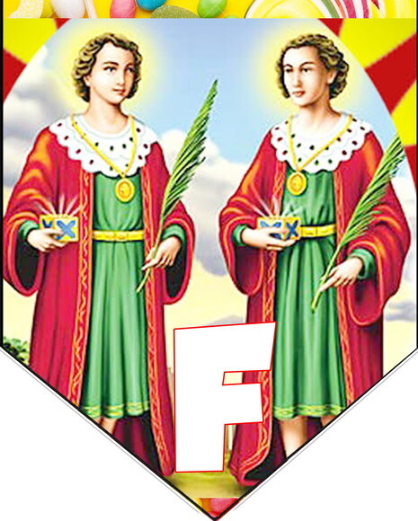 Cosme e Damião Faixa/varal Festa de Cosme e Damião