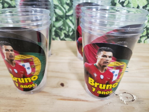 Cristiano Ronaldo Copos 300 ml Personalizados
