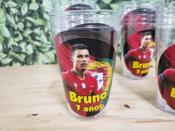 Cristiano Ronaldo Copos 300 ml Personalizados
