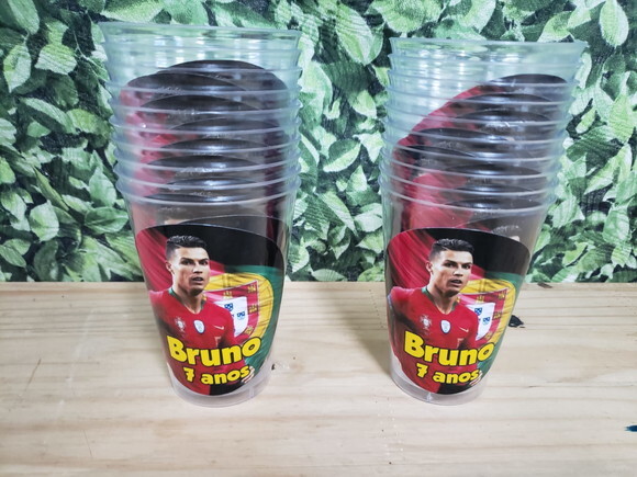Cristiano Ronaldo Copos 300 ml Personalizados
