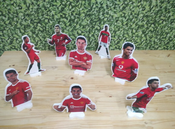 Cristiano Ronaldo Kit de Mesa Displays 8 Peças Pronta Entreg