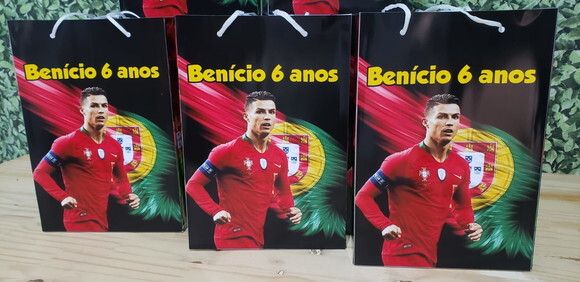 Cristiano Ronaldo Sacola Personalizada Pronta Entrega