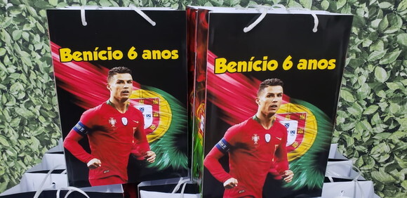 Cristiano Ronaldo Sacola Personalizada Pronta Entrega