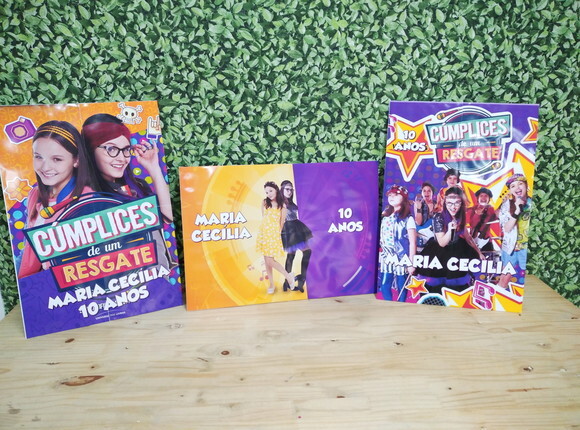 Cúmplices de Um Resgate Kit de Parede 3 Peças Personalizado