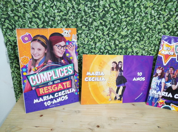 Cúmplices de Um Resgate Kit de Parede 3 Peças Personalizado