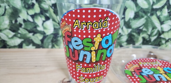 Descartáveis Festa Junina Personalizados Copo e Prato Sobrem