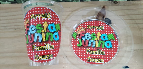 Descartáveis Festa Junina Personalizados Copo e Prato Sobrem