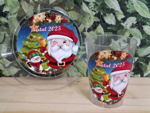 Descartáveis Natal Personalizados Pronta Entrega
