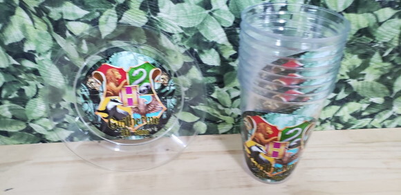 Descartáveis Harry Porter Copo 300 ml e Prato Sobremesa