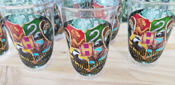 Descartáveis Harry Porter Copo 300 ml e Prato Sobremesa